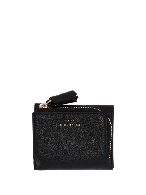 Peeping Eyes Mini Trifold Zip Wallet ANYA HINDMARCH | 159890Black